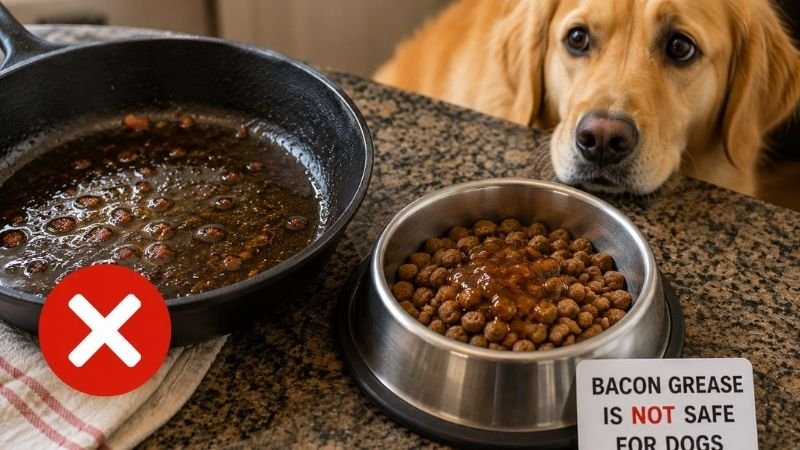can dogs eat bacon grease